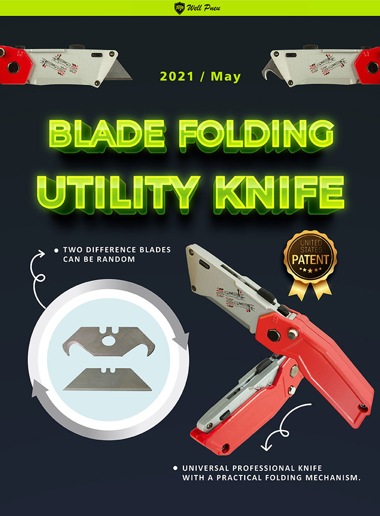 AA-3001 - Smart Twins Blade Folding Utility Knife